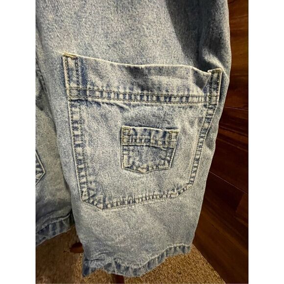 Vintage No Boundaries Bib Overall Shorts Denim Size Small (Juniors 3-5) - Picture 13 of 14